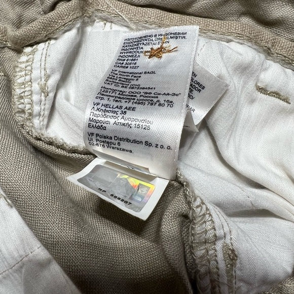 The North Face Linen Blend Shorts Size 10 Tan Brown - Picture 7 of 8